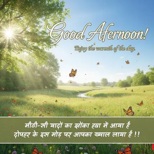 Good Afternoon Shayari 2 Line in Hindi